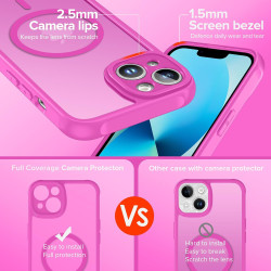 ivoler Coque Magnétique pour iPhone 13 6.1 Pouces, Compatible avec MagSafe, [Protection Antichoc Militaire] Translucide Mat Arri