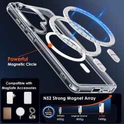 ivoler Coque Magnétique pour Samsung Galaxy S26 Ultra 5G avec 2 Pièces Verre Trempé, Compatible avec MagSafe, [Anti-Jaunissement