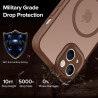 ivoler Coque Magnétique pour iPhone 13 6.1 Pouces, Compatible avec MagSafe, [Protection Antichoc Militaire] Translucide Mat Arri