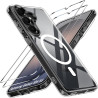 ivoler Magnétique Coque 3 en 1 Compatible avec Samsung Galaxy S26 5G - Étui Antichoc avec Protection Militaire, 2 Pièces Verre T