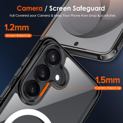 ivoler Magnétique Coque 3 en 1 Compatible avec Samsung Galaxy S26 5G - Étui Antichoc avec Protection Militaire, 2 Pièces Verre T