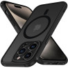 ivoler Coque Magnétique pour iPhone 15 Pro 6.1 Pouces, Compatible avec MagSafe, Translucide Mat Arrière Étui de Protection en Si