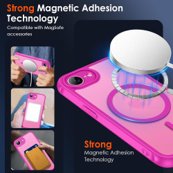 ivoler Coque Magnétique pour iPhone 17e / 16e, Compatible avec Magsafe, 2 Pièces Verre Trempé - Étui Antichoc avec Protection Mi
