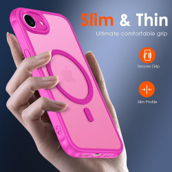 ivoler Coque Magnétique pour iPhone 17e / 16e, Compatible avec Magsafe, 2 Pièces Verre Trempé - Étui Antichoc avec Protection Mi