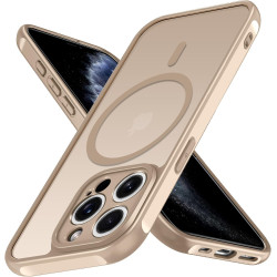 ivoler Coque Magnétique pour iPhone 11 Pro 5.8 Pouces, Compatible avec MagSafe, [Protection Antichoc Militaire] Translucide Mat 