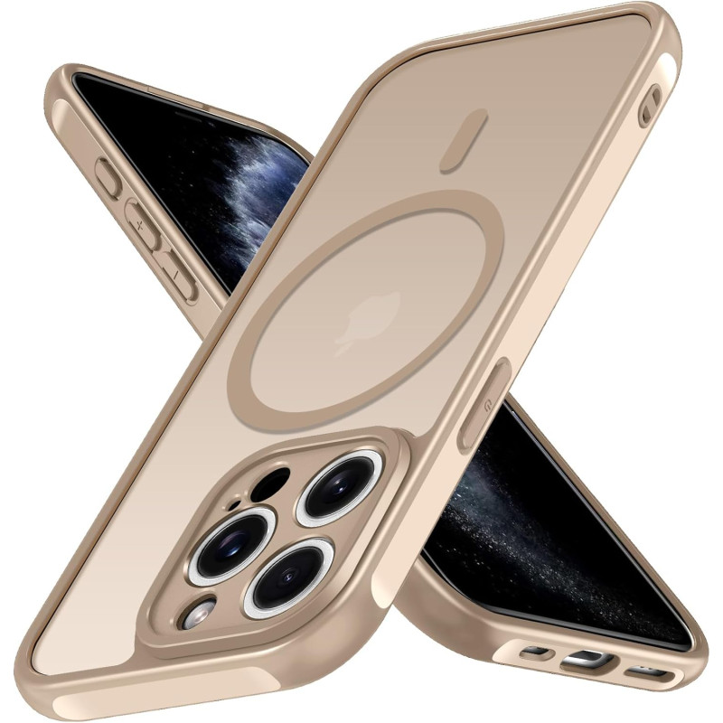 ivoler Coque Magnétique pour iPhone 11 Pro 5.8 Pouces, Compatible avec MagSafe, [Protection Antichoc Militaire] Translucide Mat 