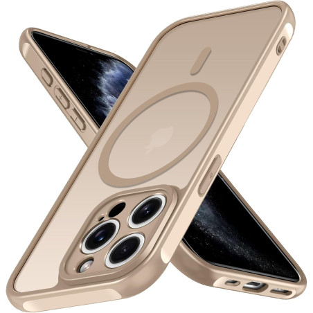 ivoler Coque Magnétique pour iPhone 11 Pro 5.8 Pouces, Compatible avec MagSafe, [Protection Antichoc Militaire] Translucide Mat 