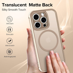 ivoler Coque Magnétique pour iPhone 11 Pro 5.8 Pouces, Compatible avec MagSafe, [Protection Antichoc Militaire] Translucide Mat 