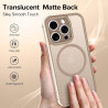 ivoler Coque Magnétique pour iPhone 11 Pro 5.8 Pouces, Compatible avec MagSafe, [Protection Antichoc Militaire] Translucide Mat 