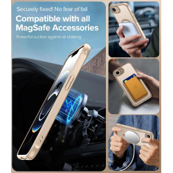 ivoler Coque Magnétique pour iPhone 17e / 16e, Compatible avec Magsafe, 2 Pièces Verre Trempé - Étui Antichoc avec Protection Mi