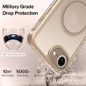 ivoler Coque Magnétique pour iPhone 17e / 16e, Compatible avec Magsafe, 2 Pièces Verre Trempé - Étui Antichoc avec Protection Mi