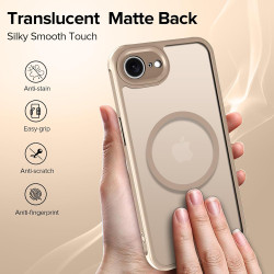 ivoler Coque Magnétique pour iPhone 17e / 16e, Compatible avec Magsafe, 2 Pièces Verre Trempé - Étui Antichoc avec Protection Mi