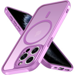 ivoler Coque Magnétique pour iPhone 11 Pro 5.8 Pouces, Compatible avec MagSafe, [Protection Antichoc Militaire] Translucide Mat 