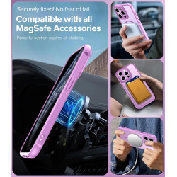 ivoler Coque Magnétique pour iPhone 11 Pro 5.8 Pouces, Compatible avec MagSafe, [Protection Antichoc Militaire] Translucide Mat 