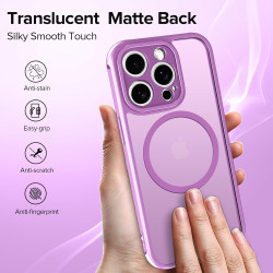 ivoler Coque Magnétique pour iPhone 11 Pro 5.8 Pouces, Compatible avec MagSafe, [Protection Antichoc Militaire] Translucide Mat 