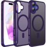 ivoler Coque Magnétique pour iPhone 16 Plus, Compatible avec MagSafe, Translucide Mat Arrière Étui de Protection en Silicone Liq