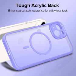 ivoler Coque Magnétique pour iPhone 13 6.1 Pouces, Compatible avec MagSafe, [Protection Antichoc Militaire] Translucide Mat Arri