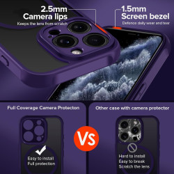 ivoler Coque Magnétique pour iPhone 11 Pro 5.8 Pouces, Compatible avec MagSafe, [Protection Antichoc Militaire] Translucide Mat 