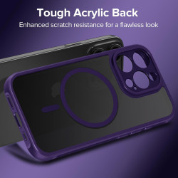 ivoler Coque Magnétique pour iPhone 11 Pro 5.8 Pouces, Compatible avec MagSafe, [Protection Antichoc Militaire] Translucide Mat 