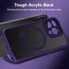ivoler Coque Magnétique pour iPhone 11 Pro 5.8 Pouces, Compatible avec MagSafe, [Protection Antichoc Militaire] Translucide Mat 