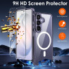 ivoler Coque Magnétique pour Samsung Galaxy S26+ 5G/ S26 Plus 5G avec 2 Pièces Verre Trempé, Compatible avec MagSafe, [Anti-Jaun