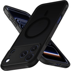 ivoler Coque Magnétique pour iPhone 17 Pro Max, Compatible avec MagSafe, [Protection Antichoc Militaire] Translucide Mat Arrière