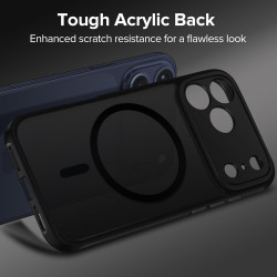 ivoler Coque Magnétique pour iPhone 17 Pro Max, Compatible avec MagSafe, [Protection Antichoc Militaire] Translucide Mat Arrière