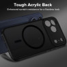 ivoler Coque Magnétique pour iPhone 17 Pro Max, Compatible avec MagSafe, [Protection Antichoc Militaire] Translucide Mat Arrière