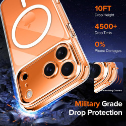 ivoler Coque Magnétique pour iPhone 17 Pro Max, Compatible avec MagSafe, [Anti-Jaunissement] [Protection Antichoc Militaire] HD 