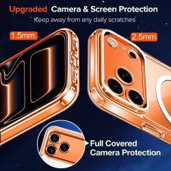 ivoler Coque Magnétique pour iPhone 17 Pro Max, Compatible avec MagSafe, [Anti-Jaunissement] [Protection Antichoc Militaire] HD 