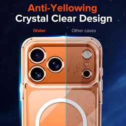 ivoler Coque Magnétique pour iPhone 17 Pro Max, Compatible avec MagSafe, [Anti-Jaunissement] [Protection Antichoc Militaire] HD 
