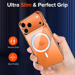 ivoler Coque Magnétique pour iPhone 17 Pro Max, Compatible avec MagSafe, [Anti-Jaunissement] [Protection Antichoc Militaire] HD 