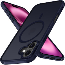 ivoler Coque Magnétique pour iPhone 16 Plus, Compatible avec MagSafe, [Protection Antichoc Militaire] Translucide Mat Arrière Ét