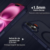 ivoler Coque Magnétique pour iPhone 16 Plus, Compatible avec MagSafe, [Protection Antichoc Militaire] Translucide Mat Arrière Ét