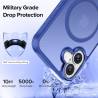 ivoler Coque Magnétique pour iPhone 16 Plus, Compatible avec MagSafe, [Protection Antichoc Militaire] Translucide Mat Arrière Ét