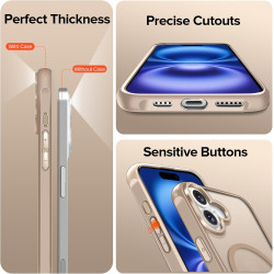 ivoler Coque Magnétique pour iPhone 16 Plus, Compatible avec MagSafe, [Protection Antichoc Militaire] Translucide Mat Arrière Ét