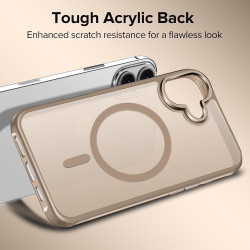 ivoler Coque Magnétique pour iPhone 16 Plus, Compatible avec MagSafe, [Protection Antichoc Militaire] Translucide Mat Arrière Ét
