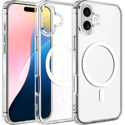 ivoler Coque Magnétique pour iPhone 16 Plus, Compatible avec MagSafe, [Anti-Jaunissement] [Protection Antichoc Militaire] HD Cla