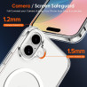 ivoler Coque Magnétique pour iPhone 16 Plus, Compatible avec MagSafe, [Anti-Jaunissement] [Protection Antichoc Militaire] HD Cla