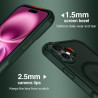 ivoler Coque Magnétique pour iPhone 16 Plus, Compatible avec MagSafe, [Protection Antichoc Militaire] Translucide Mat Arrière Ét