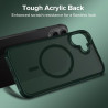 ivoler Coque Magnétique pour iPhone 16 Plus, Compatible avec MagSafe, [Protection Antichoc Militaire] Translucide Mat Arrière Ét