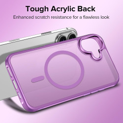 ivoler Coque Magnétique pour iPhone 16 Plus, Compatible avec MagSafe, [Protection Antichoc Militaire] Translucide Mat Arrière Ét