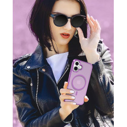 ivoler Coque Magnétique pour iPhone 16 Plus, Compatible avec MagSafe, [Protection Antichoc Militaire] Translucide Mat Arrière Ét
