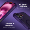 ivoler Coque Magnétique pour iPhone 16 Plus, Compatible avec MagSafe, [Protection Antichoc Militaire] Translucide Mat Arrière Ét