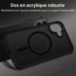 ivoler Coque Magnétique pour iPhone 16 Plus, Compatible avec MagSafe, [Protection Antichoc Militaire] Translucide Mat Arrière Ét