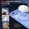ivoler Coque Magnétique pour iPhone Air, Compatible avec MagSafe, Translucide Mat Arrière Étui de Protection en Silicone Liquide