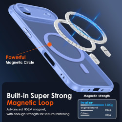 ivoler Coque Magnétique pour iPhone Air, Compatible avec MagSafe, Translucide Mat Arrière Étui de Protection en Silicone Liquide