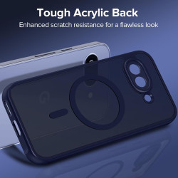 ivoler Coque Magnétique pour Google Pixel 9a, Compatible avec MagSafe, Translucide Mat Arrière Étui de Protection en Silicone Li