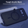 ivoler Coque Magnétique pour Google Pixel 9a, Compatible avec MagSafe, Translucide Mat Arrière Étui de Protection en Silicone Li