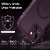 ivoler Coque Magnétique pour iPhone 13, Compatible avec Magsafe, 2 Pièces Verre Trempé - Étui Antichoc avec Protection Militaire